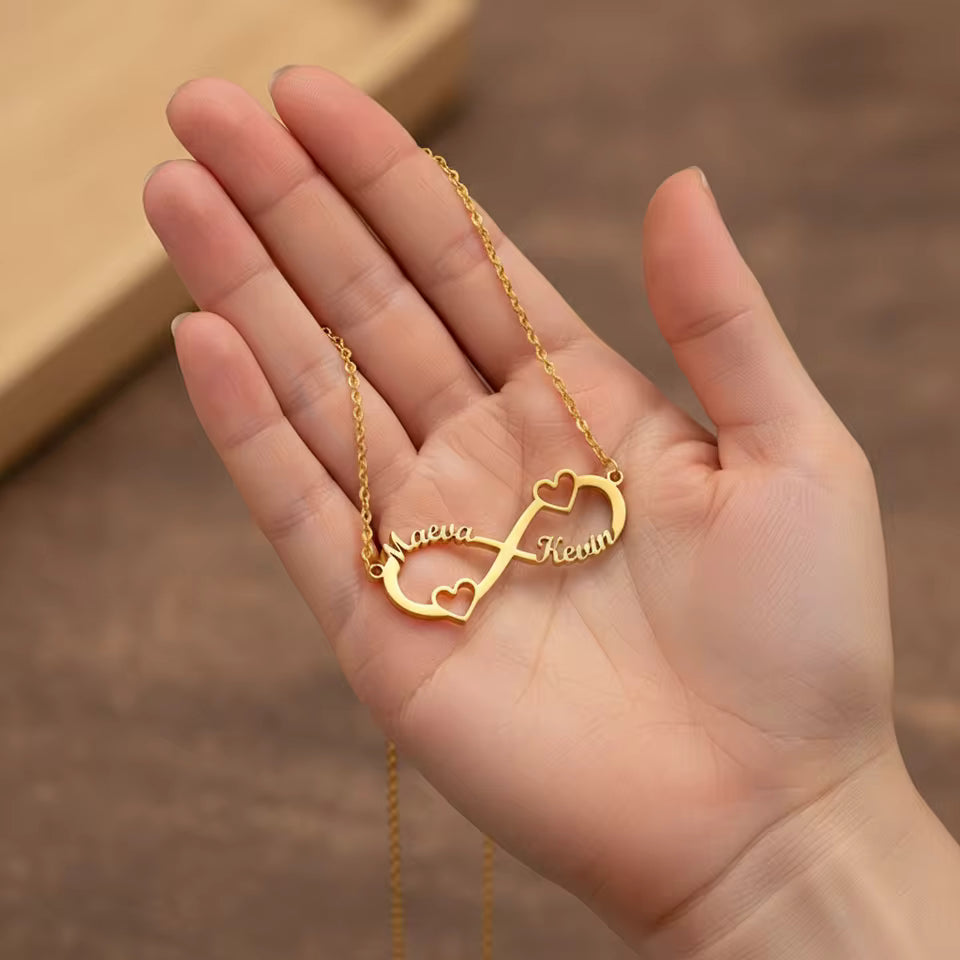 Twin Name Necklace