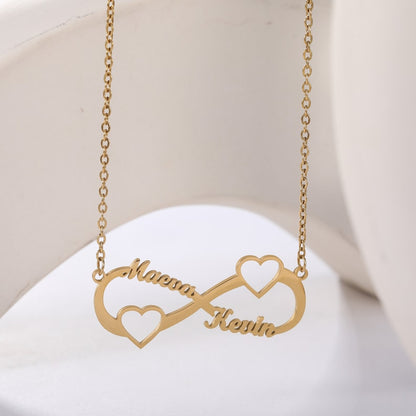 Twin Name Necklace